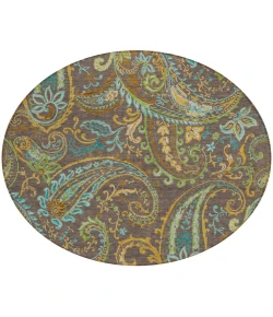 Addison Chantille ACN533 Chocolate 8 ft. x 8 ft. Round Rug