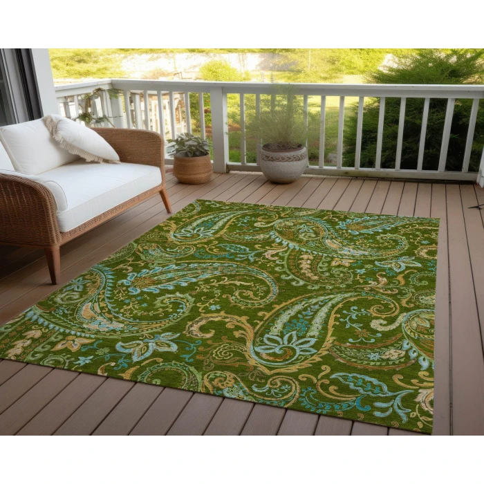 Chantille ACN533 Green 3' x 5' Rug