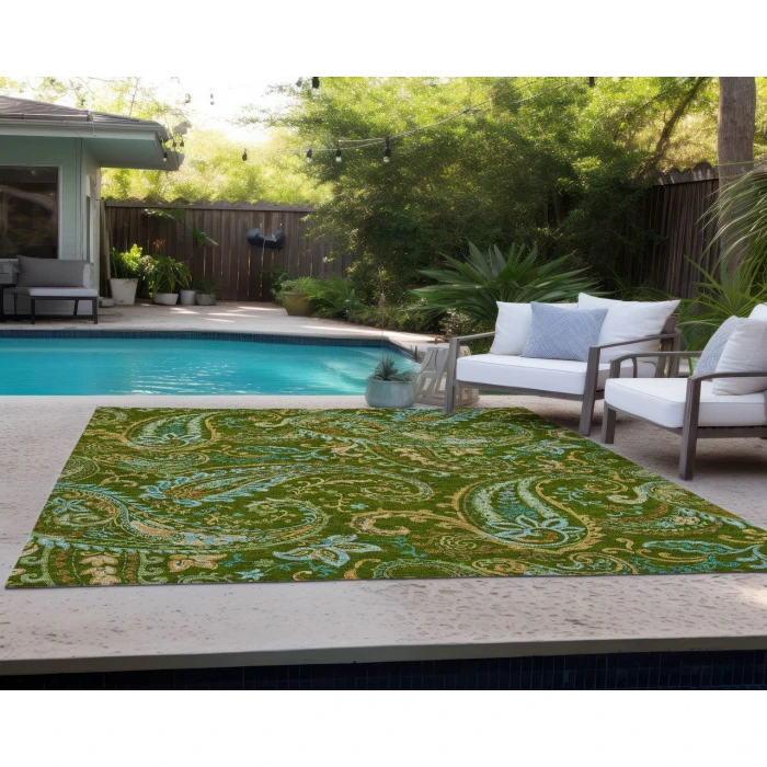 Chantille ACN533 Green 3' x 5' Rug