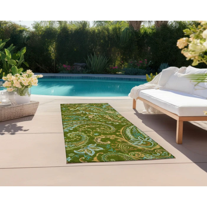 Chantille ACN533 Green 2'3" x 7'6" Rug