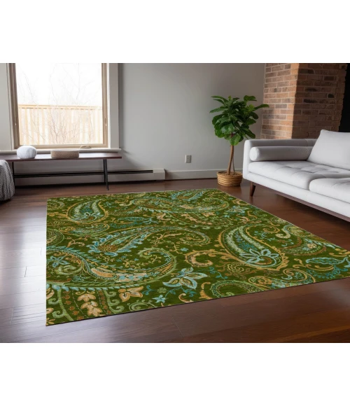Chantille ACN533 Green 5' x 7'6" Rug