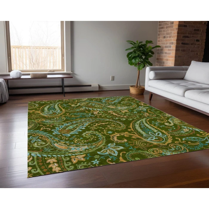 Chantille ACN533 Green 3' x 5' Rug