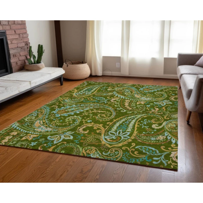 Chantille ACN533 Green 3' x 5' Rug