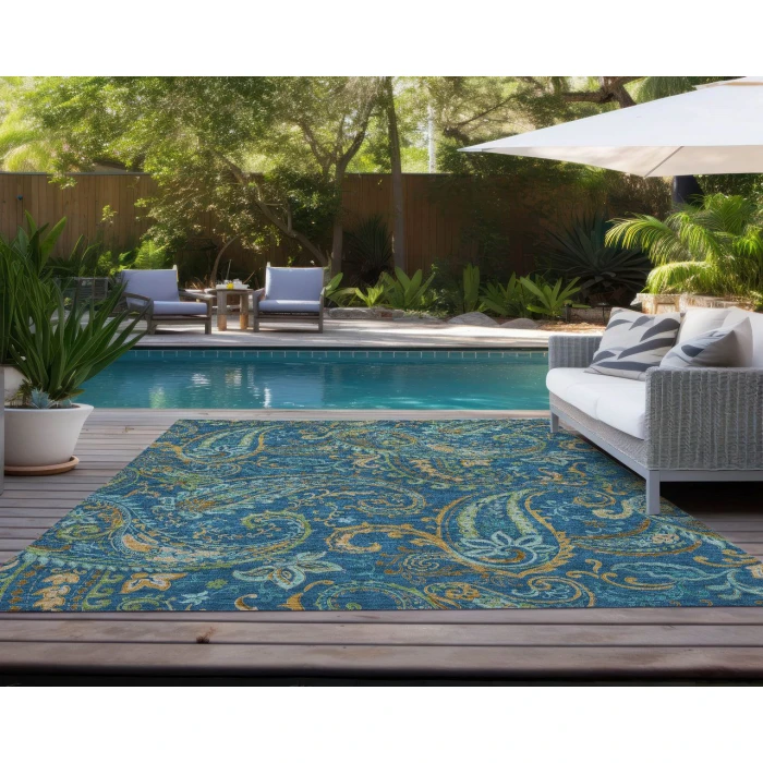 Chantille ACN533 Navy 3' x 5' Rug