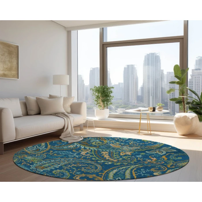 Chantille ACN533 Navy 8' x 8' Rug