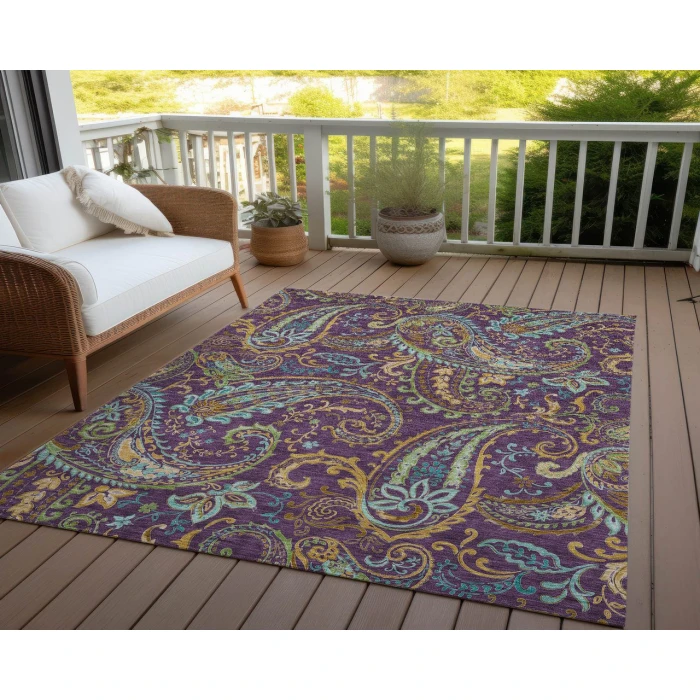 Chantille ACN533 Purple 3' x 5' Rug