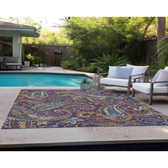 Chantille ACN533 Purple 3' x 5' Rug