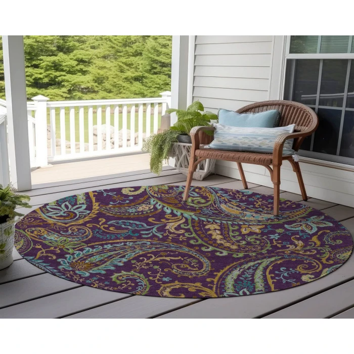 Chantille ACN533 Purple 8' x 8' Rug