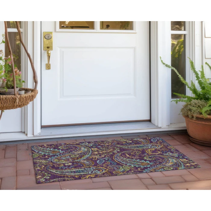 Chantille ACN533 Purple 1'8" x 2'6" Rug