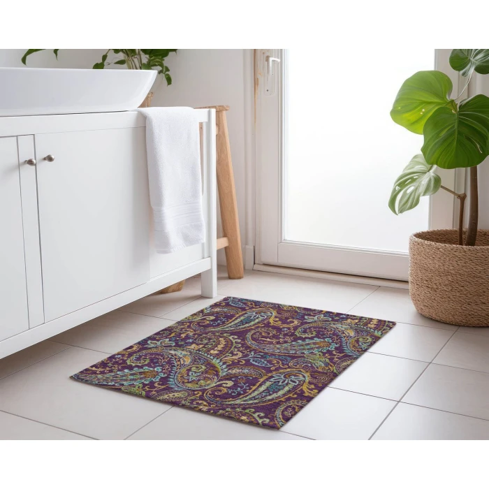 Chantille ACN533 Purple 1'8" x 2'6" Rug
