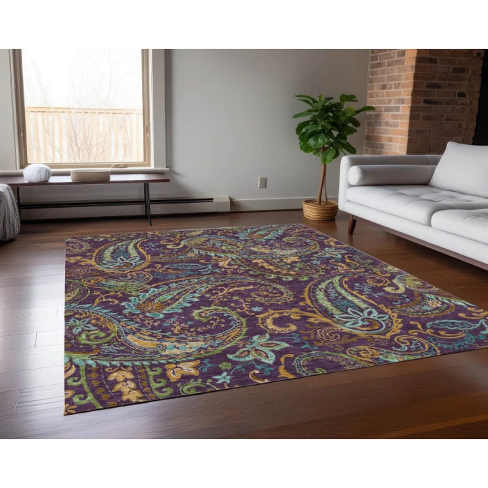 Chantille ACN533 Purple 3' x 5' Rug