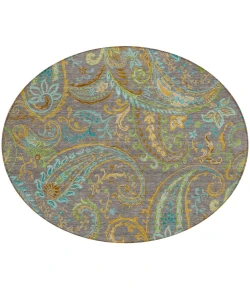 Addison Chantille ACN533 Taupe 8 ft. x 8 ft. Round Rug