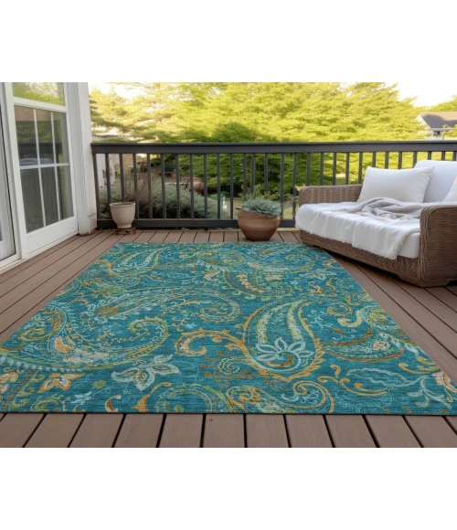 Chantille ACN533 Teal 5' x 7'6" Rug