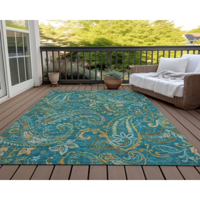 Chantille ACN533 Teal 5' x 7'6" Rug