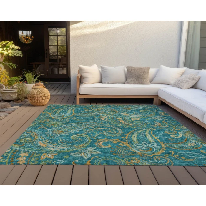 Chantille ACN533 Teal 5' x 7'6" Rug