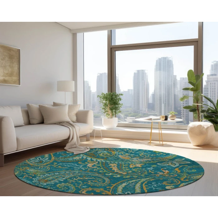 Chantille ACN533 Teal 8' x 8' Rug