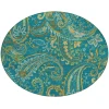 Addison Chantille ACN533 Teal 8 ft. x 8 ft. Round Rug