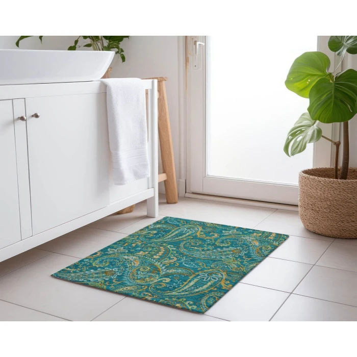 Chantille ACN533 Teal 1'8" x 2'6" Rug