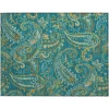 Addison Chantille ACN533 Teal 1 ft. 8 in. x 2 ft. 6 in. Rectangle Rug