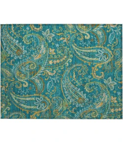 Addison Chantille ACN533 Teal 1 ft. 8 in. x 2 ft. 6 in. Rectangle Rug