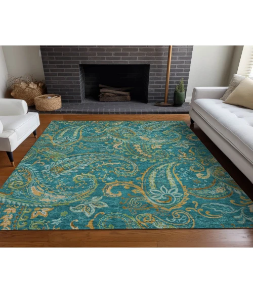 Chantille ACN533 Teal 5' x 7'6" Rug