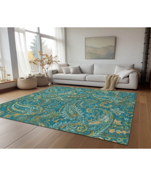 Chantille ACN533 Teal 5' x 7'6" Rug