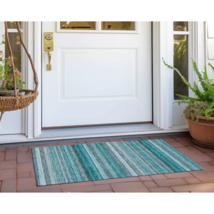 Chantille ACN535 Teal 1'8" x 2'6" Rug