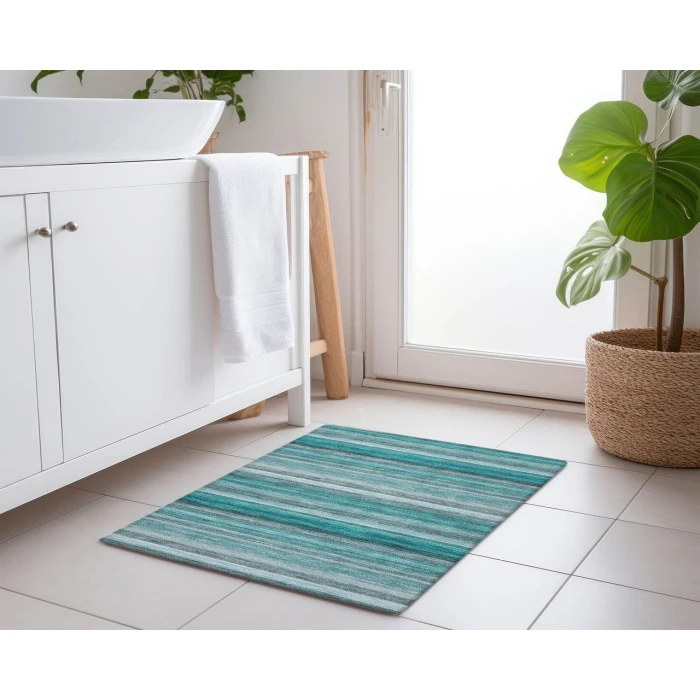 Chantille ACN535 Teal 1'8" x 2'6" Rug