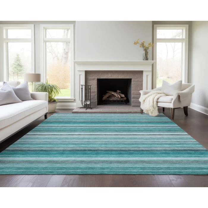 Chantille ACN535 Teal 10' x 14' Rug