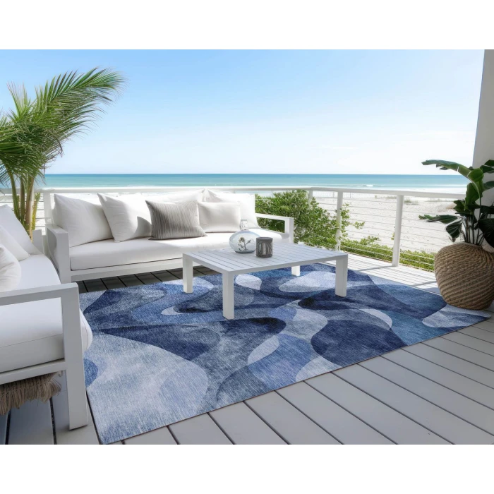 Chantille ACN536 Navy 3' x 5' Rug