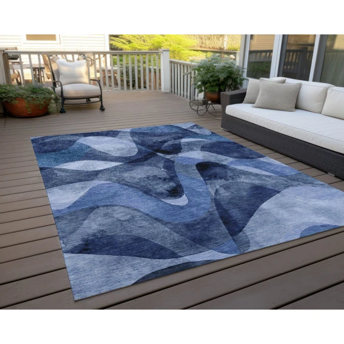 Chantille ACN536 Navy 3' x 5' Rug