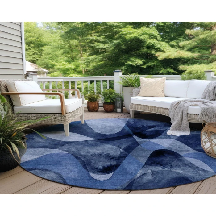 Chantille ACN536 Navy 8' x 8' Rug