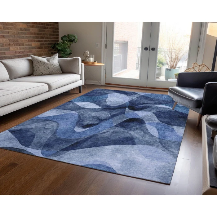 Chantille ACN536 Navy 3' x 5' Rug