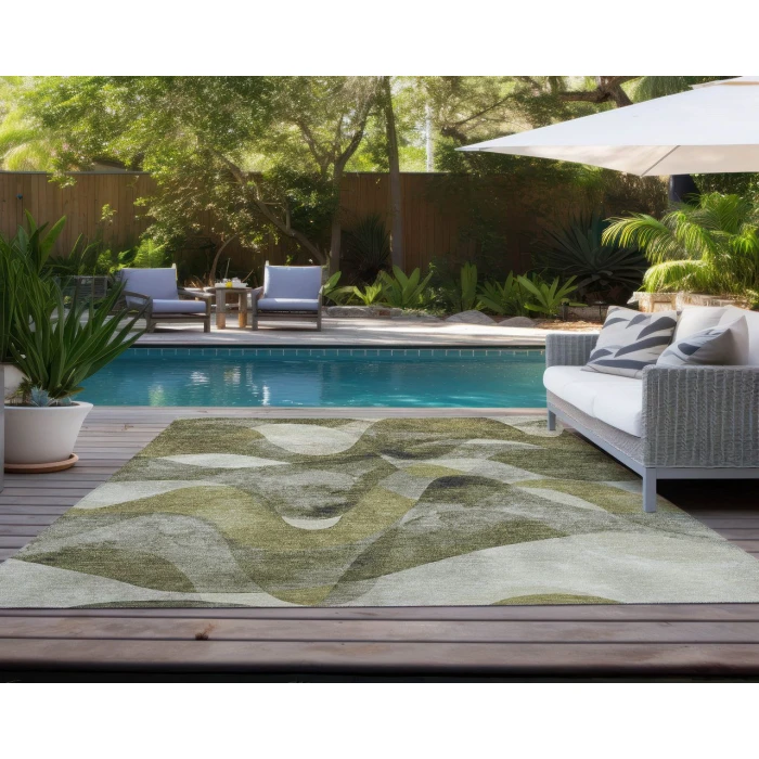 Chantille ACN536 Olive 8' x 10' Rug