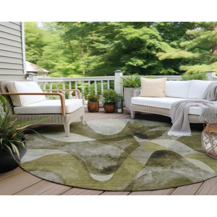 Chantille ACN536 Olive 8' x 8' Rug