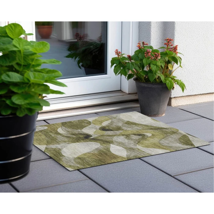 Chantille ACN536 Olive 1'8" x 2'6" Rug