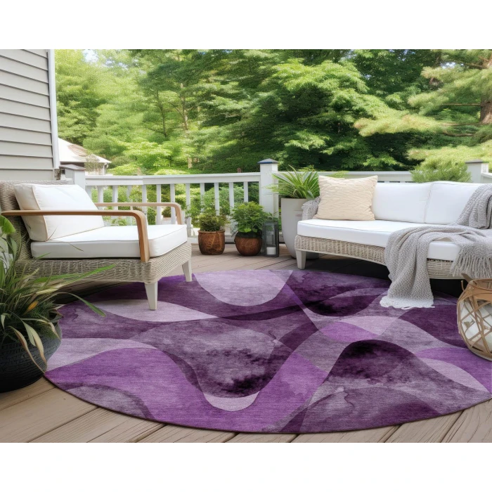 Chantille ACN536 Purple 8' x 8' Rug