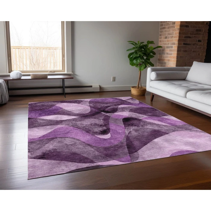 Chantille ACN536 Purple 8' x 10' Rug