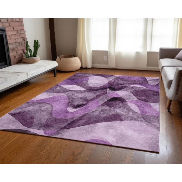 Chantille ACN536 Purple 8' x 10' Rug