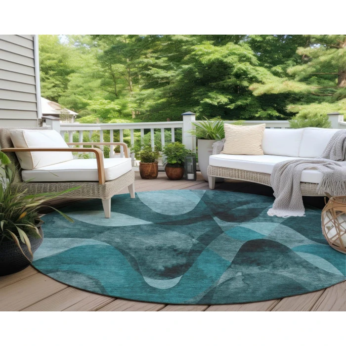 Chantille ACN536 Teal 8' x 8' Rug