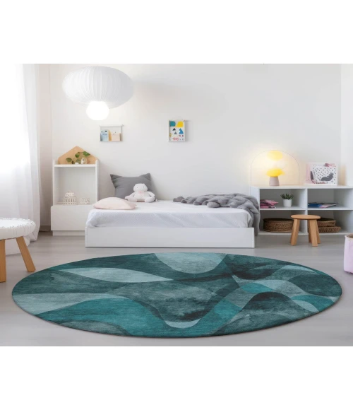 Chantille ACN536 Teal 8' x 8' Rug