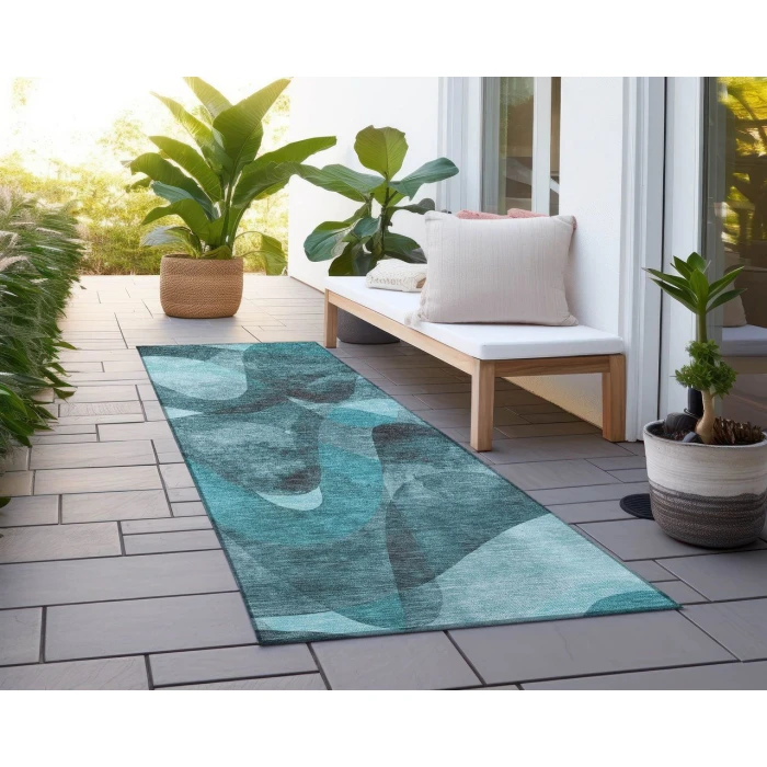 Chantille ACN536 Teal 2'3" x 7'6" Rug
