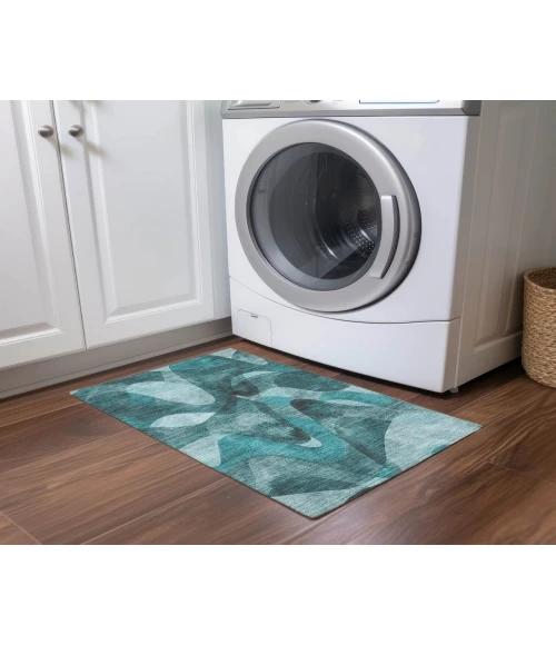 Chantille ACN536 Teal 1'8" x 2'6" Rug