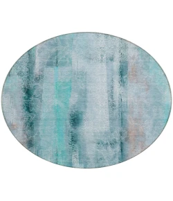 Addison Chantille ACN537 Teal 8 ft. x 8 ft. Round Rug