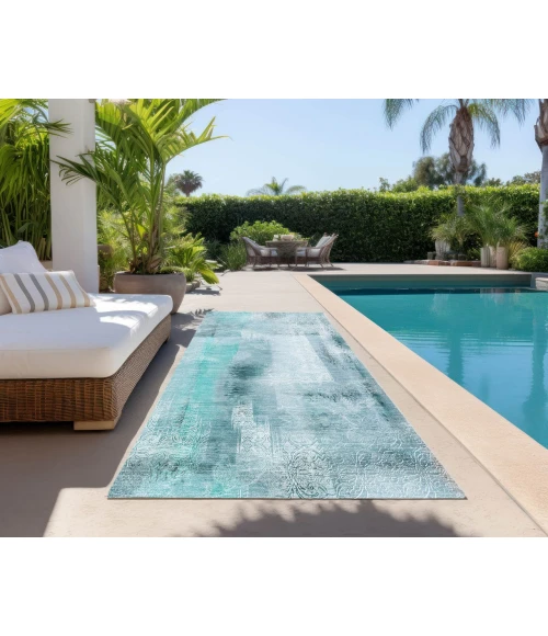 Chantille ACN537 Teal 2'3" x 7'6" Rug