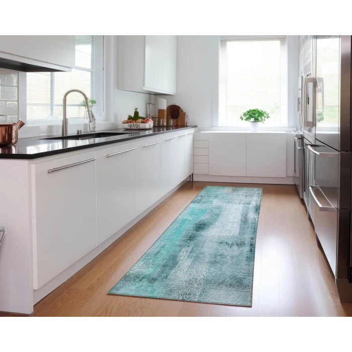 Chantille ACN537 Teal 2'3" x 7'6" Rug