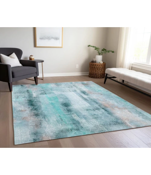 Chantille ACN537 Teal 3' x 5' Rug