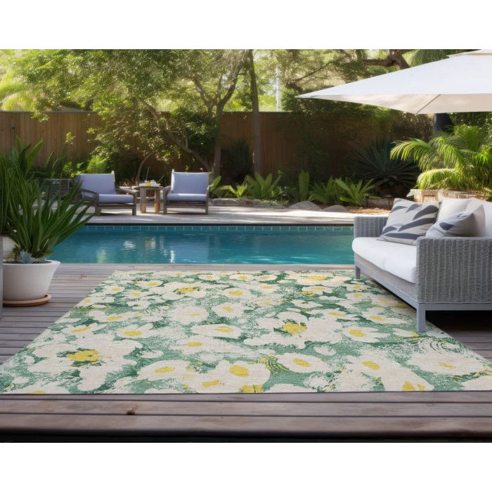 Chantille ACN538 Green 10' x 14' Rug