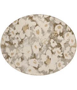 Addison Chantille ACN538 Khaki 8 ft. x 8 ft. Round Rug
