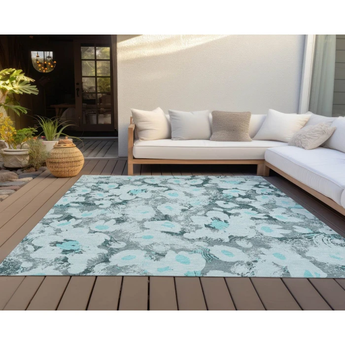 Chantille ACN538 Teal 2'6" x 3'10" Rug